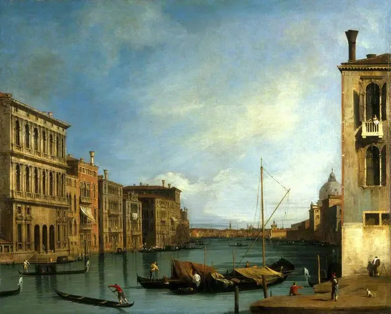 Grande Canal a partir do Campo San Vio, Veneza - Canaletto