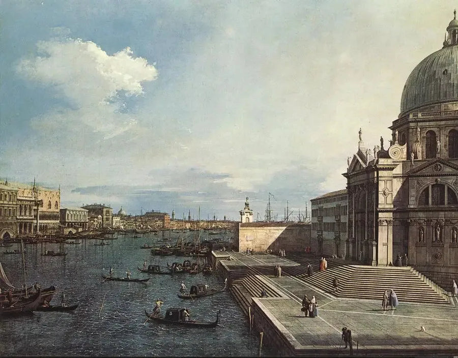 O Grande Canal visto da Igreja da Salute - Canaletto