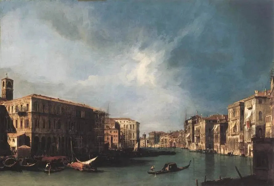 O Grande Canal do Rialto para o Norte - Canaletto