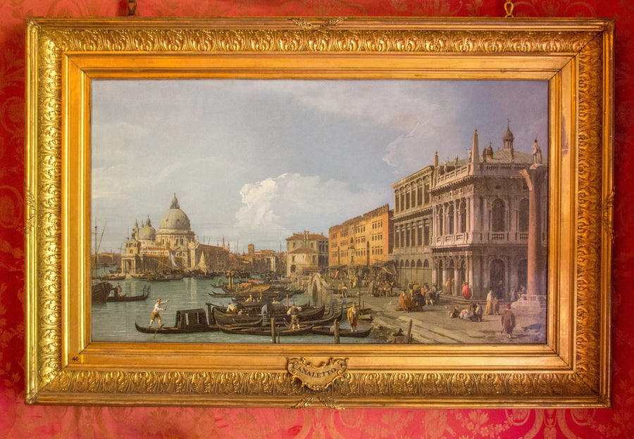 O Grande Canal, a Piazzetta e a Alfândega do Mar, Veneza - Canaletto