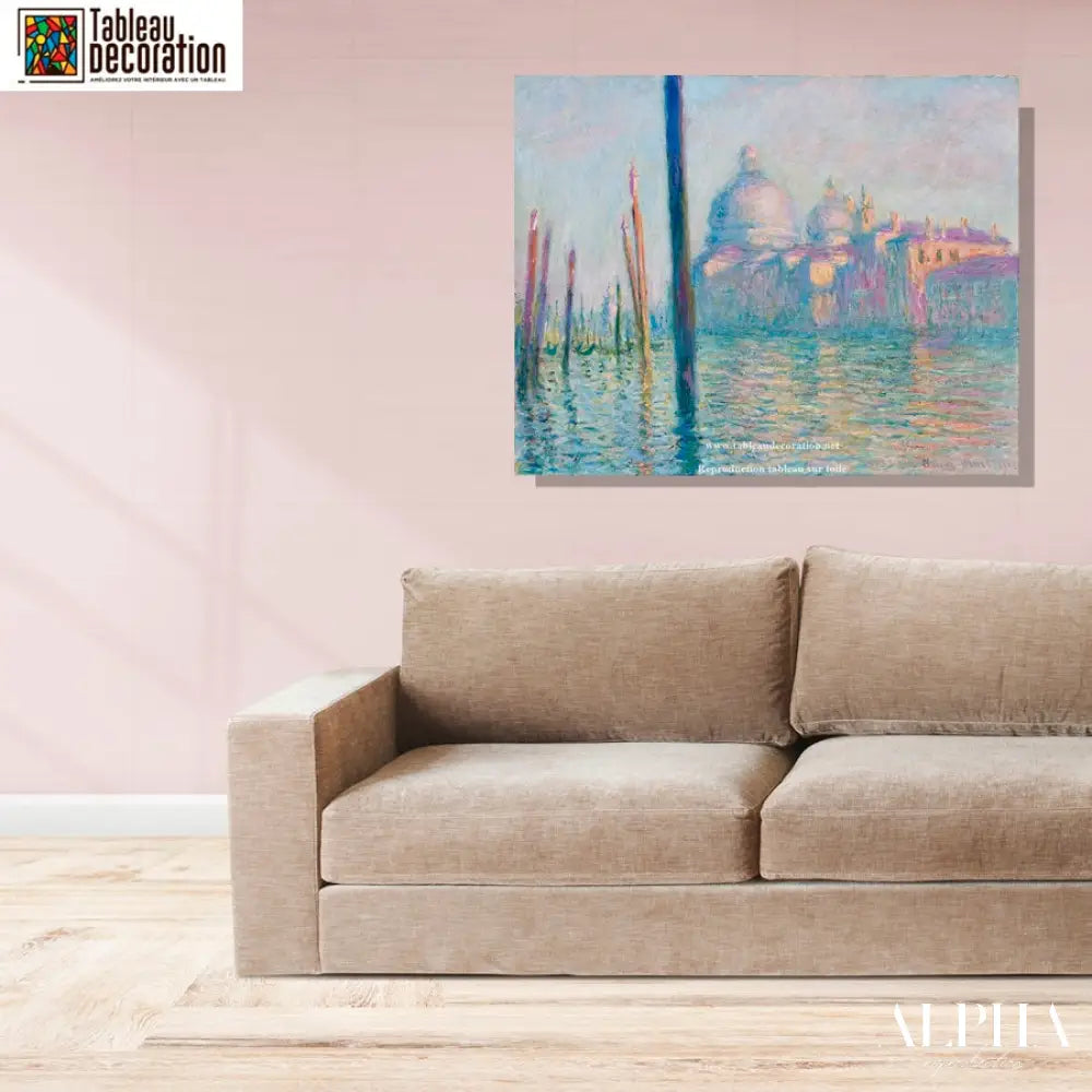 Le Grand Canal - Tableau Monet Venise - Reproductions de tableaux et peintures haut de gamme