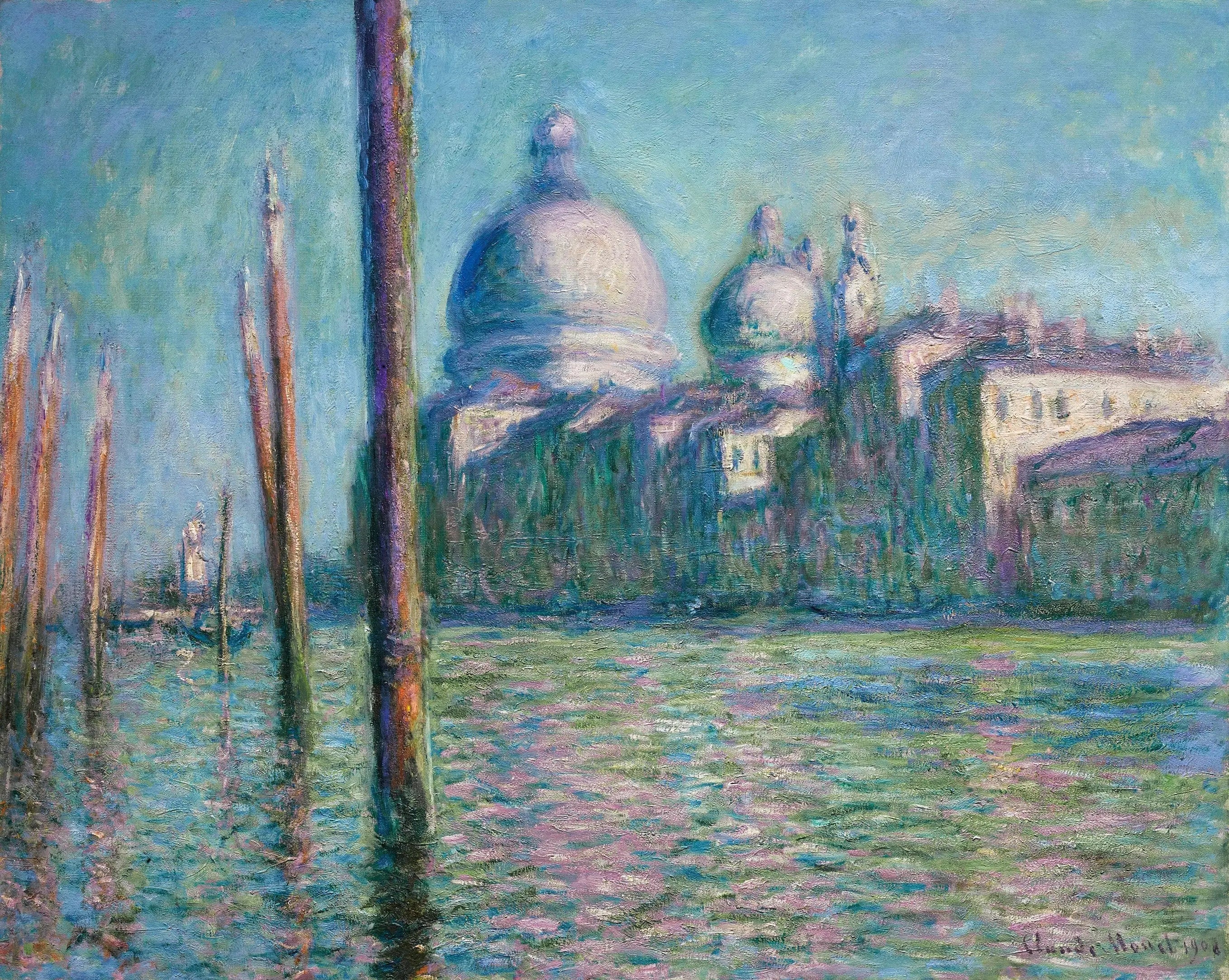Reproduction du tableau « Le Grand Canal, Venise - Claude Monet » par Alpha Reproduction en peinture à l’huile