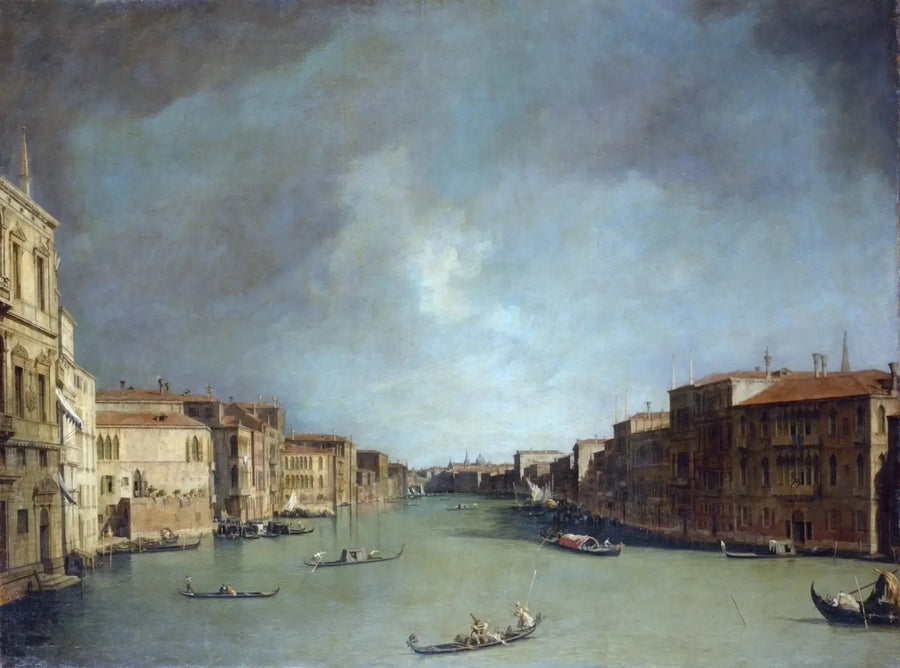 O Grande Canal, em direção ao Palazzo Balbi - Canaletto