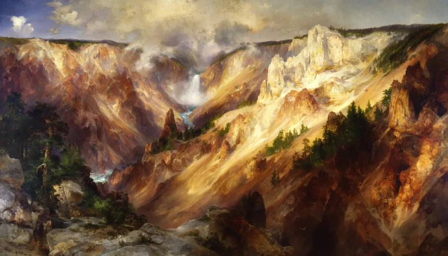 O Grande Cânion de Yellowstone - Thomas Moran