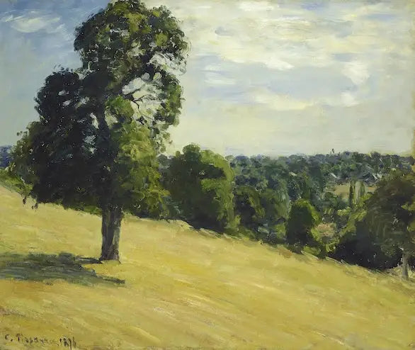 O Grande Pessegueiro em Montfoucault - Camille Pissarro