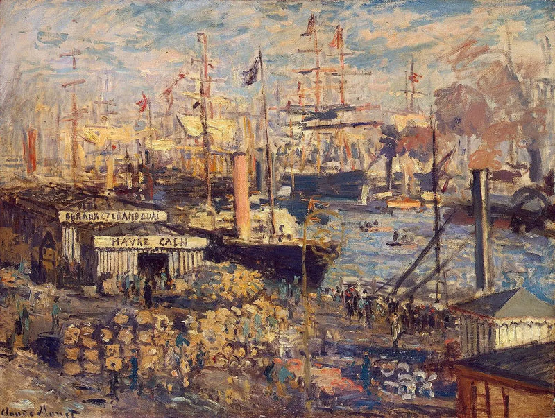 O Grande Cais em Le Havre - Claude Monet
