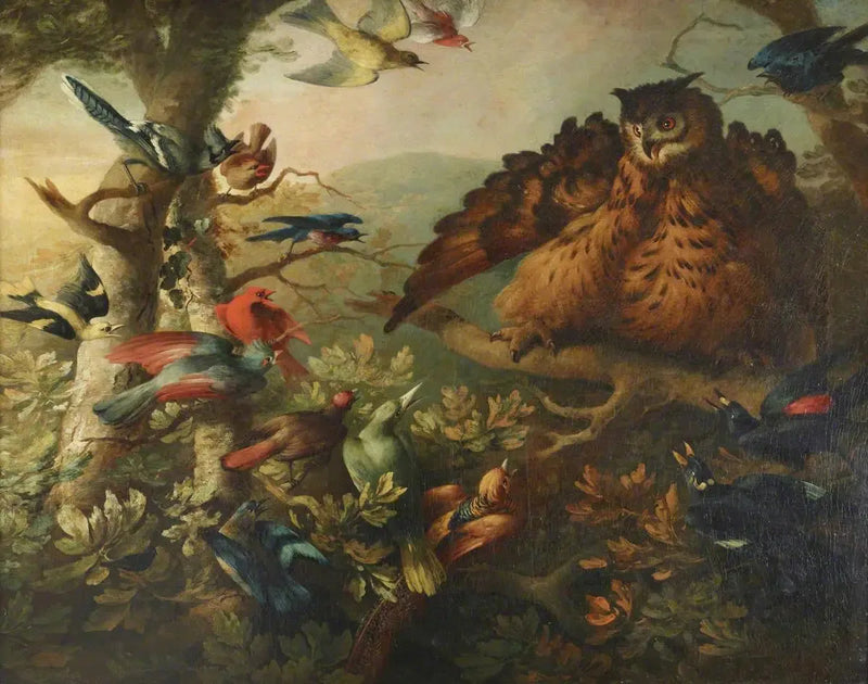 O assédio de uma coruja-das-torres pelo de outros pássaros - Tobias Stranover