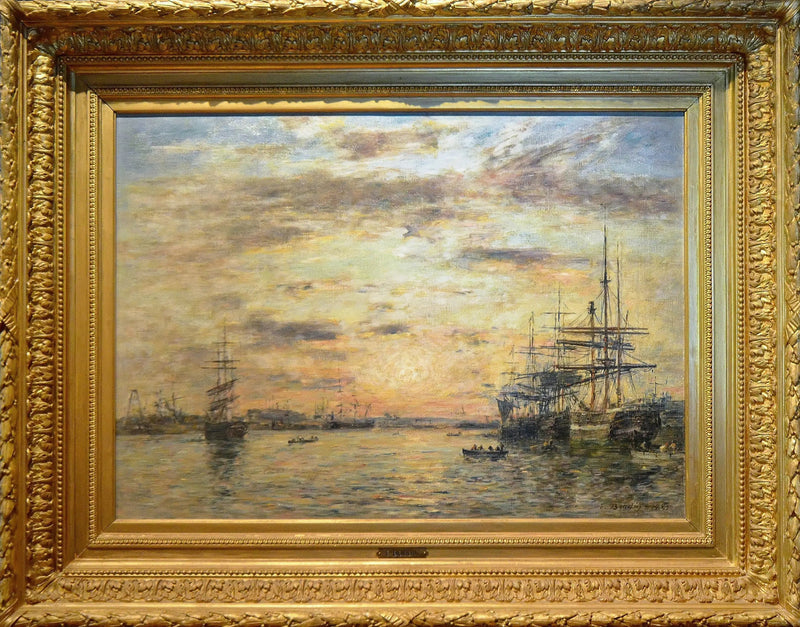 O Havre. A bacia do Eure - Eugène Boudin