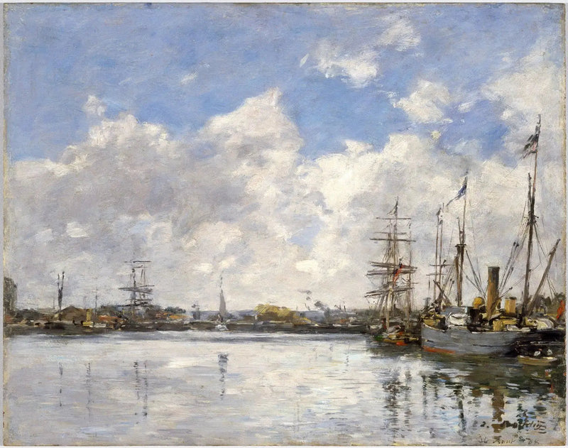 O Havre, o porto - Eugène Boudin