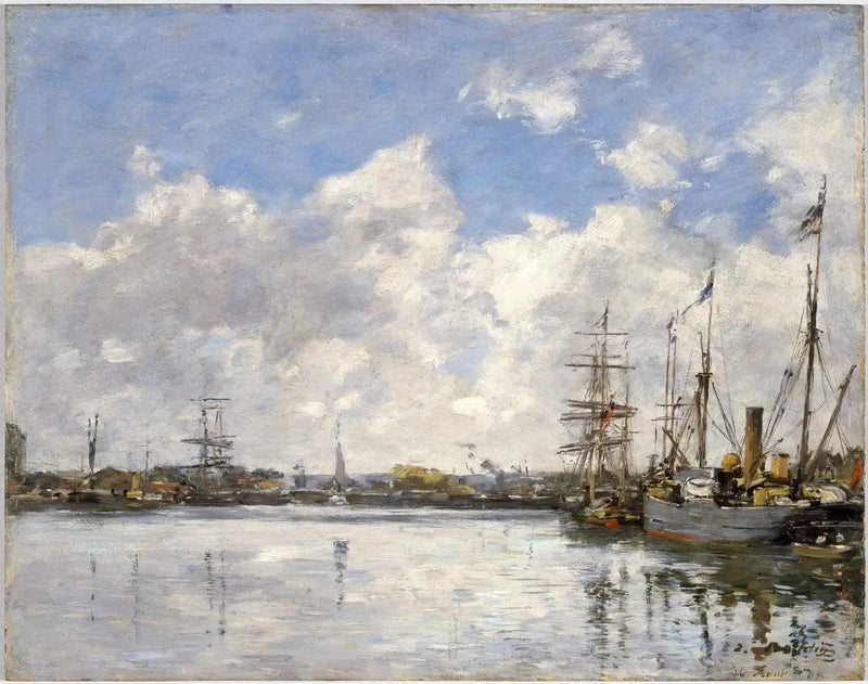 O Havre, o porto - Eugène Boudin
