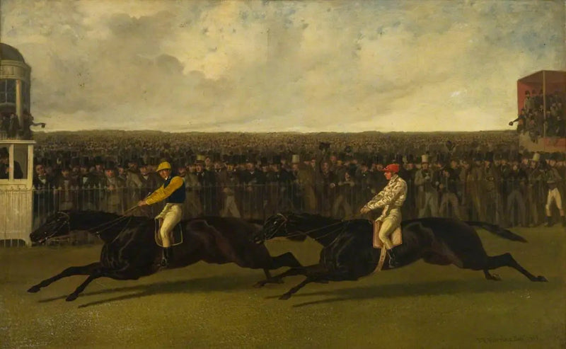 O Holandês Voador e o Voltigeur em ação em York, 13 de maio de 1851 - John Frederick Herring, Sr.