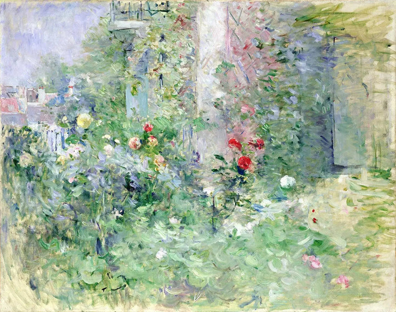 O jardim em Bougival - Berthe Morisot