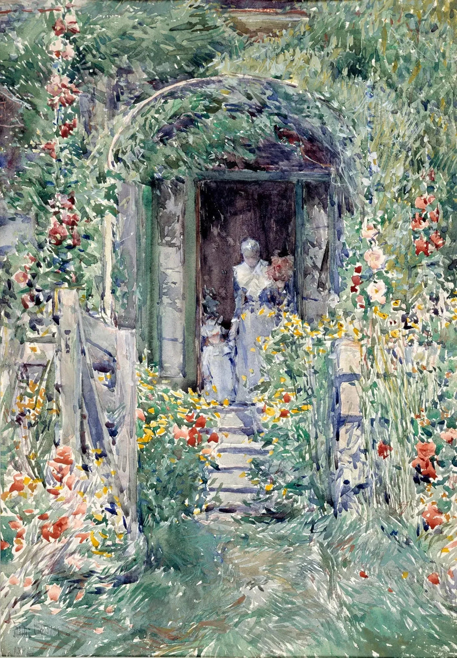 O jardim em toda a sua glória - Childe Hassam