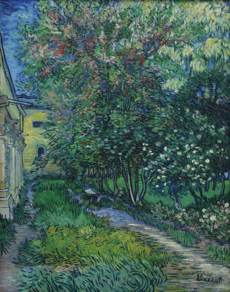 O jardim do asilo de Saint-Rémy - Vincent van Gogh
