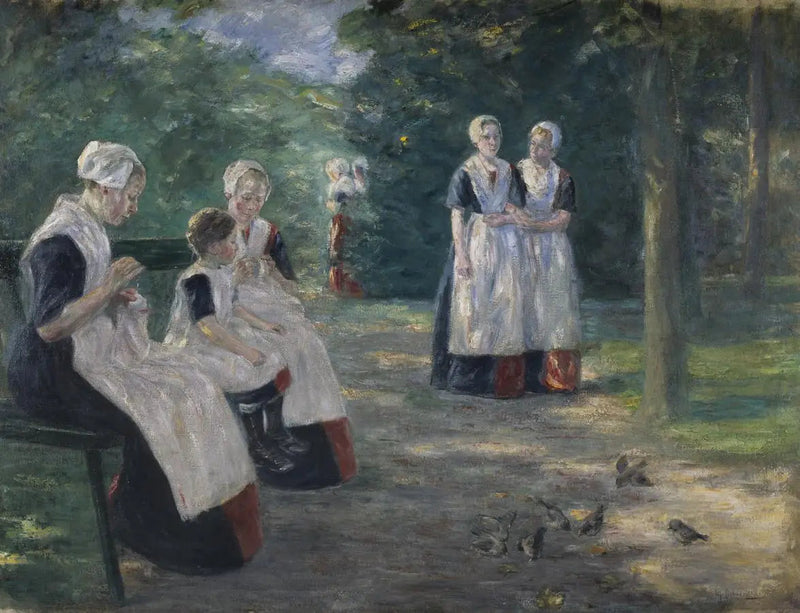 O Jardim do Orfanato Municipal da cidade de Amsterdã - Max Liebermann