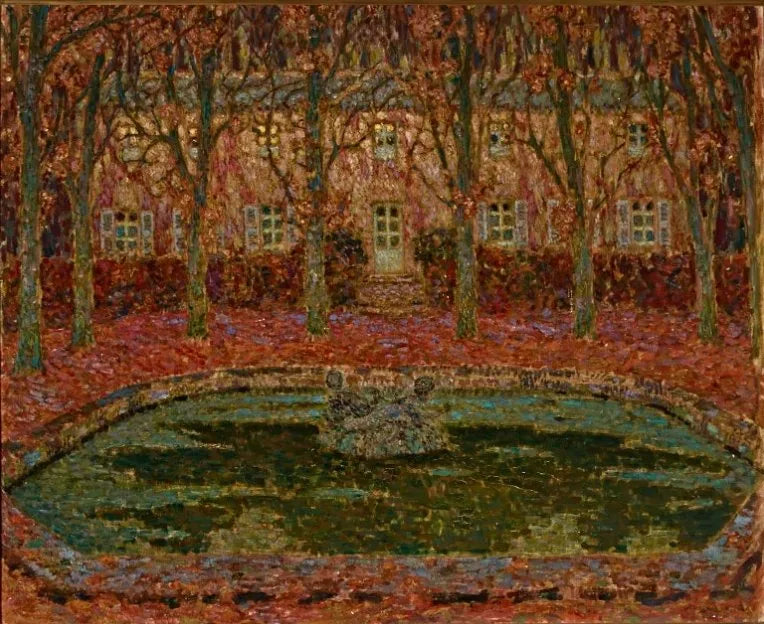 O jardim da casa Gerberoy - Henri Le Sidaner