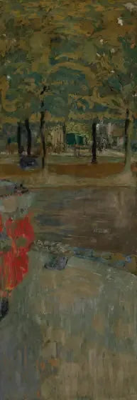 O jardim de La Muette em Passy, Paris (La Muette) - Édouard Vuillard