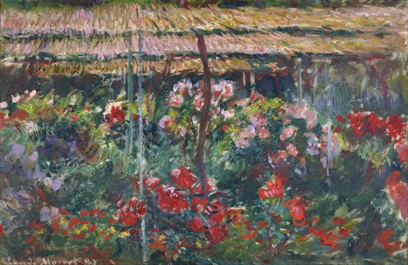 O jardim da peônia - Claude Monet