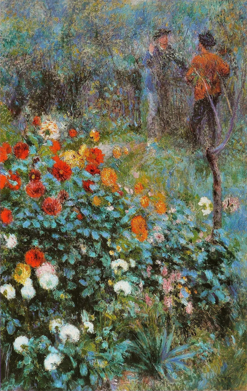 O jardim da rua Cortot, Montmartre - Pierre-Auguste Renoir