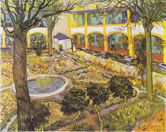 Le jardin de l'hôpital dans les Arles - Van Gogh - Reproductions de tableaux et peintures haut de gamme