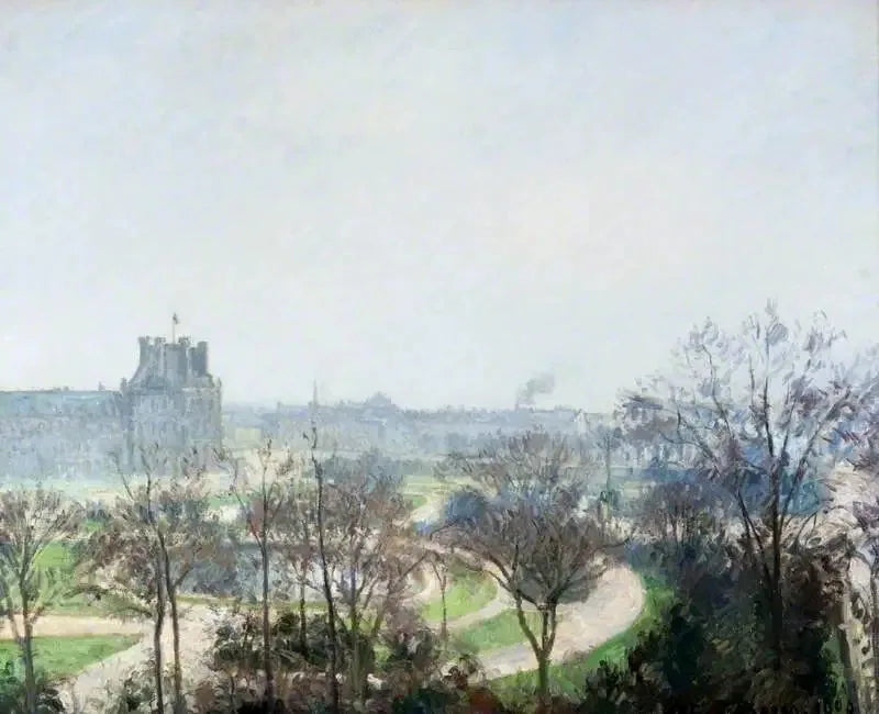 O jardim das Tulherias, Paris - Camille Pissarro