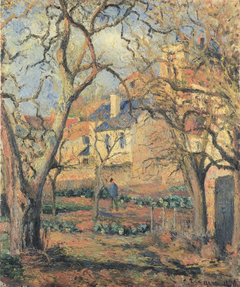 O Jardim de Horta em L'Hermitage - Camille Pissarro