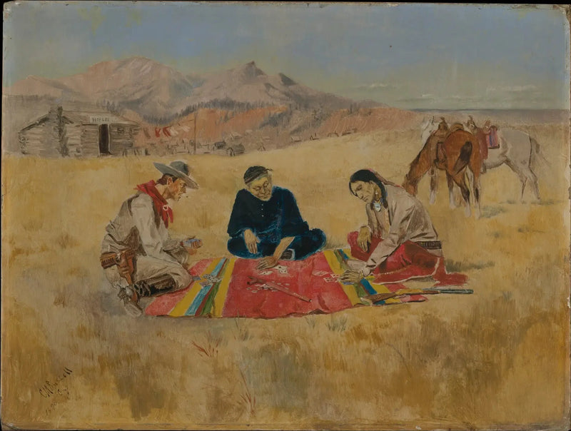 O jogo de pôquer - Charles Marion Russell