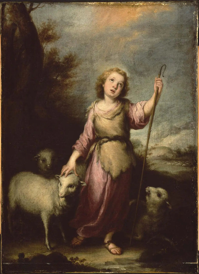 O Jovem Cristo como Bom Pastor - Bartolomé Esteban Murillo