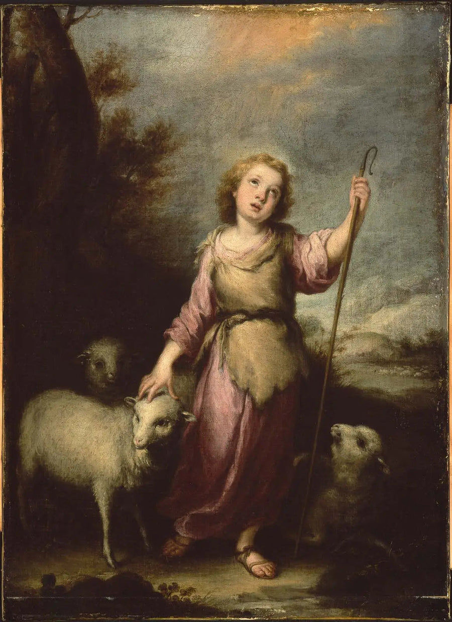 O Jovem Cristo como Bom Pastor - Bartolomé Esteban Murillo