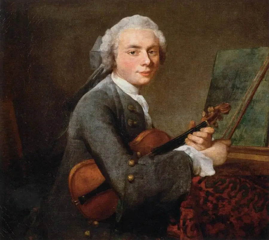 O Jovem Homem com Violino - Jean Simeón Chardin