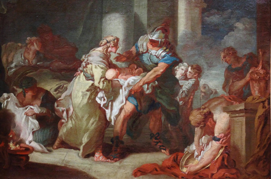 O jovem Pirro salvo? - François Boucher
