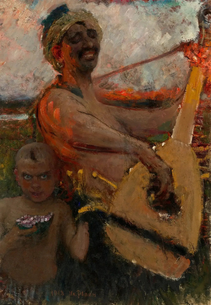 O tocador de bandura cego - Ilya Repin