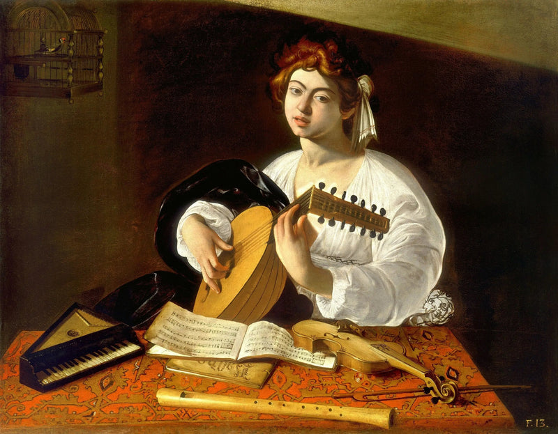 O jogador de alaúde - Caravaggio