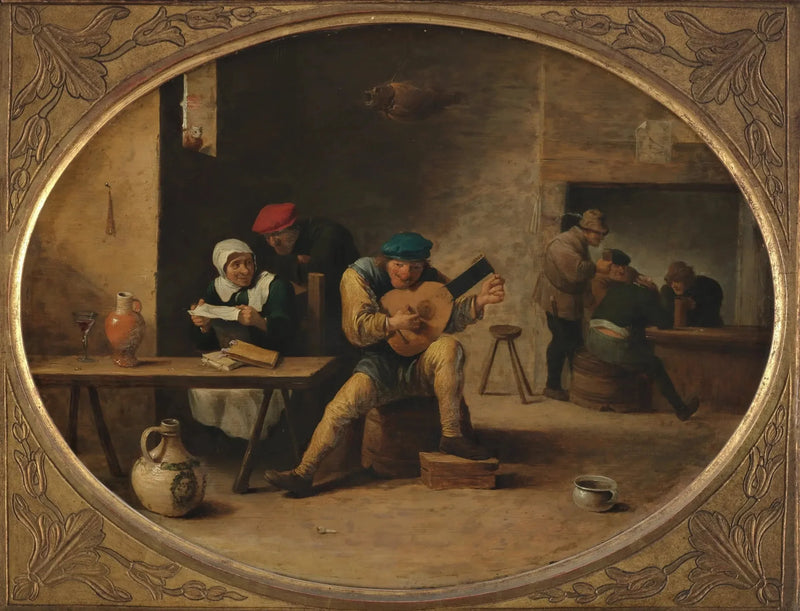 O tocador de alaúde - David Teniers, o Jovem