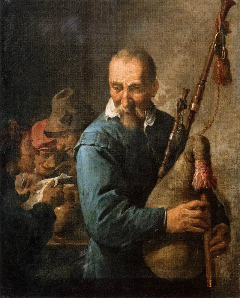 O Jogador de Musette - David Teniers Júnior