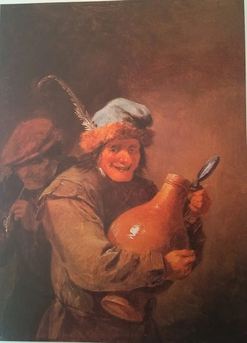 O alegre bebedor com uma grande jarra - David Teniers Júnior