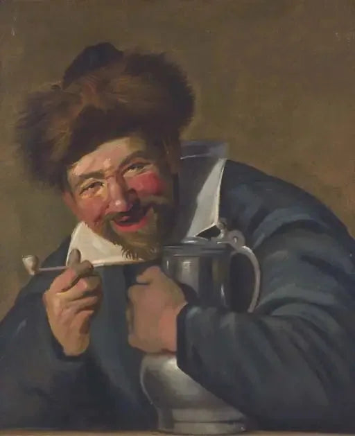 O alegre bebedor - Frans Hals
