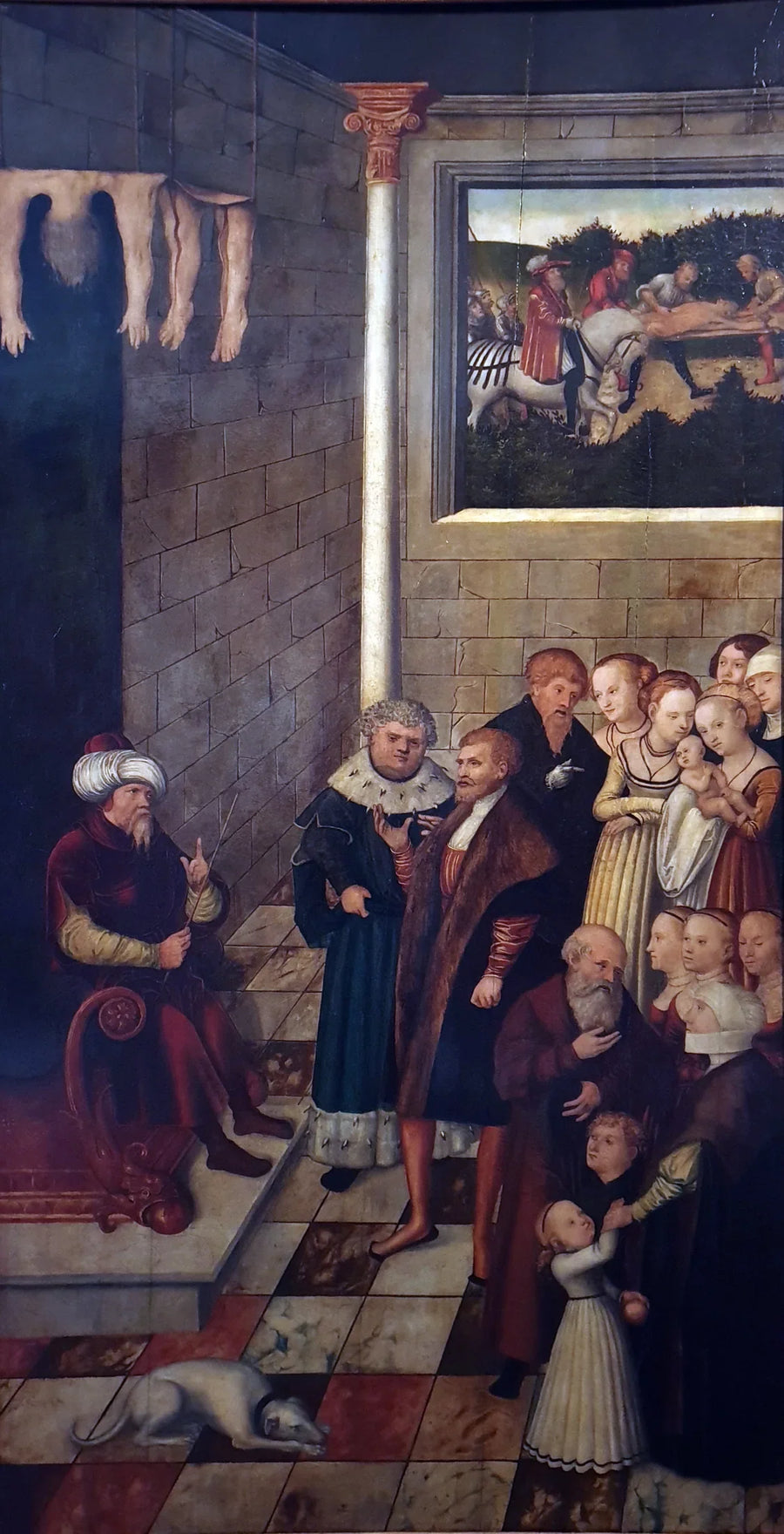 O Julgamento de Kambyse (painéis de exemplum do eleitor Joachim II) - Lucas Cranach, o Velho