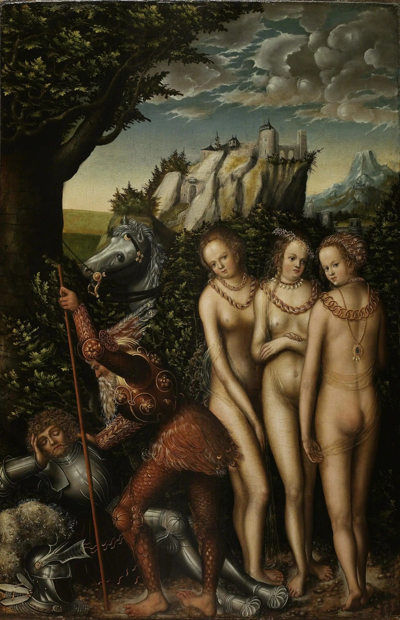 O Julgamento de Páris. - Lucas Cranach, o Velho