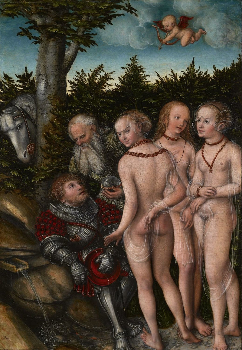 O Julgamento de Páris - Lucas Cranach, o Velho