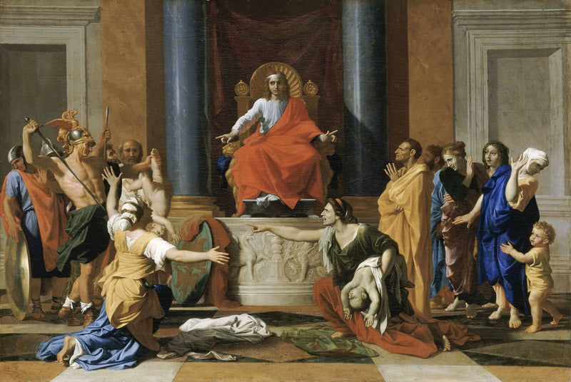 O Julgamento de Salomão - Nicolas Poussin