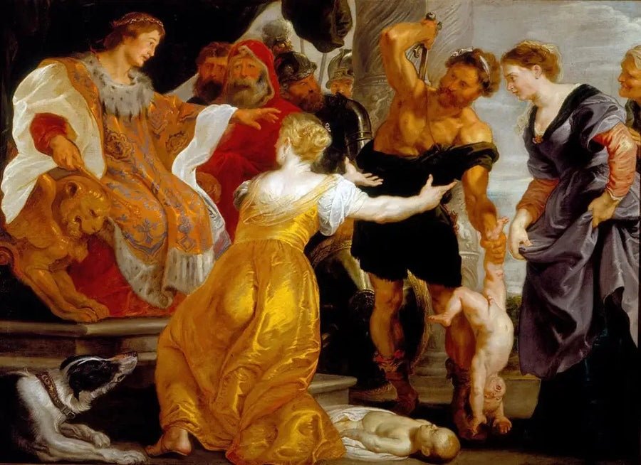 O Julgamento de Salomão - Peter Paul Rubens