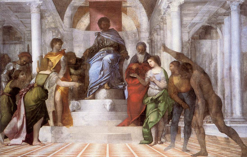 O julgamento de Salomão - Sebastiano del Piombo