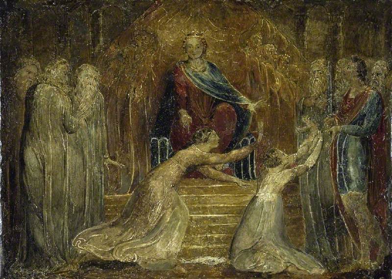 O Julgamento de Salomão - William Blake