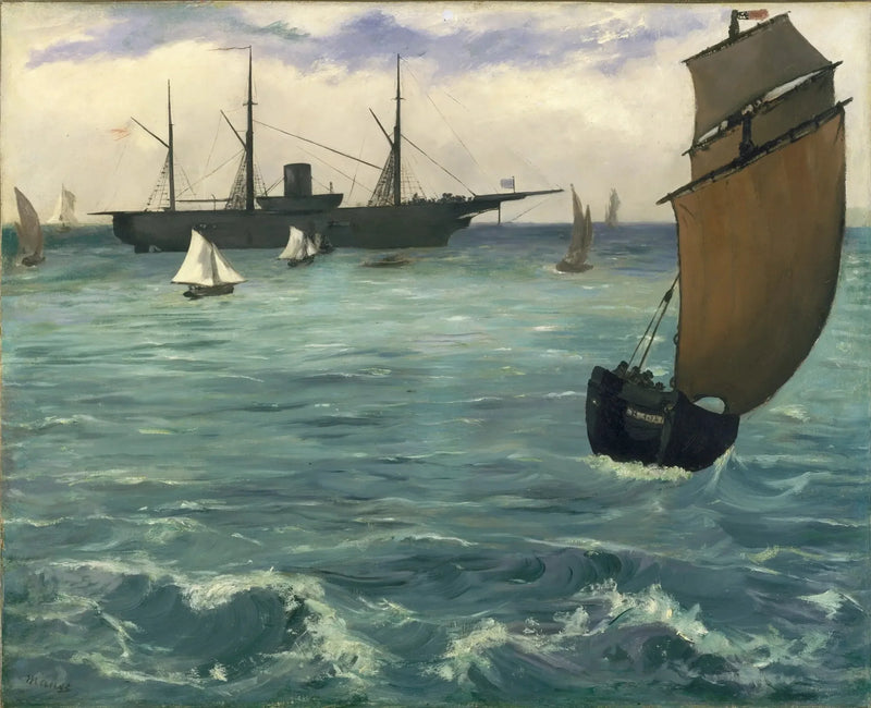 O Kearsarge em Boulogne - Édouard Manet