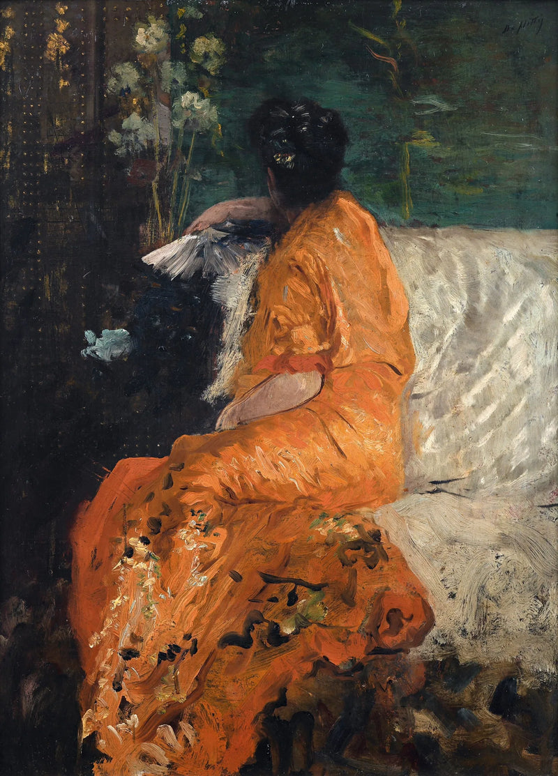 O quimono laranja - Giuseppe De Nittis