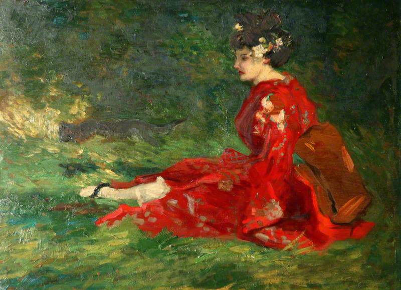 O quimono vermelho - Charles Conder