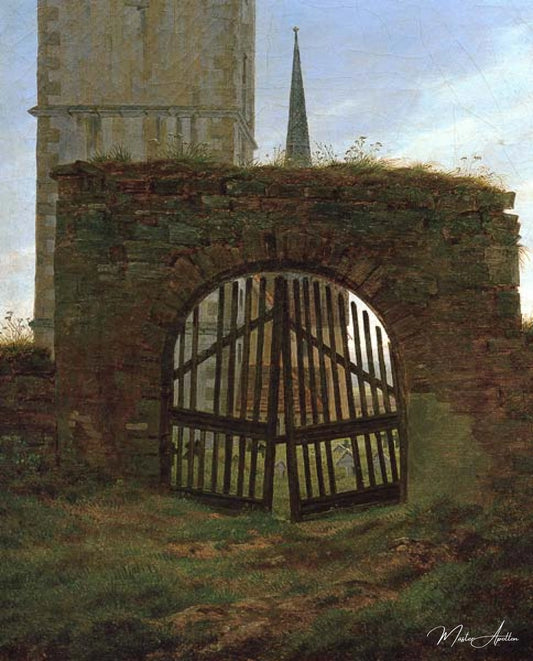 Le Kirchhof - Caspar David Friedrich - Reproductions de tableaux et peintures haut de gamme