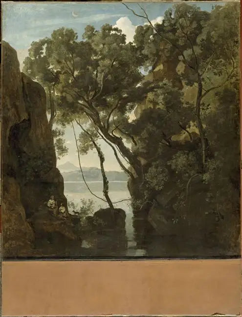 O Lago de Nemi - Jean-Baptiste Camille Corot