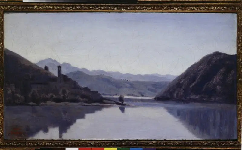 O lago de Piediluco - Jean-Baptiste Camille Corot